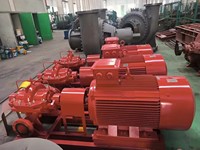 Pompa Sentrifugal Pemadam Kebakaran SHYNPO OTSM Horizontal Split Case, Desain Casing Terpisah, Perawatan Mudah untuk Stasiun Pemadam Kebakaran
