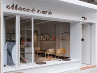 Fenêtre accordéon en aluminium à double vitrage sur mesure pour balcon, fenêtres pliantes anti-ouragan