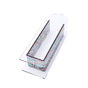 Jarrón de acrílico moderno Jarrones de acrílico de neón elegantes inastillables y herméticos para flores frescas/secas - Product Image 4