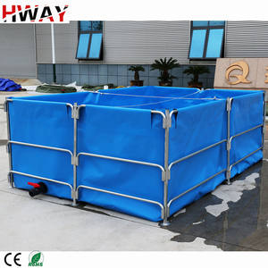 Equipo <span class=keywords><strong>de</strong></span> acuicultura plegable para estanque <span class=keywords><strong>de</strong></span> <span class=keywords><strong>peces</strong></span> con marco <span class=keywords><strong>de</strong></span> acero <span class=keywords><strong>de</strong></span> PVC extraíble suministrado por el fabricante - Product Image 1