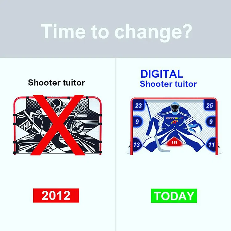 ホッケーデジタルシューターチューターホッケーショットエクストリームシューティングパッドシューターチューターホッケートレーニングゴールパッド