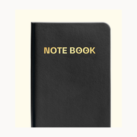 Carnet de notes A7 avec 196 pages lignées, couverture en cuir PU et marque-pages en ruban pour les notes de voyage
