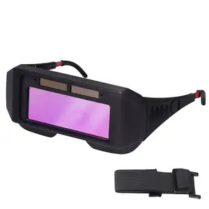 Movido A Energia Solar Auto Escurecimento Capacete de Soldagem LCD Óculos para TIG MIG MMA Plasma Soldador Óculos de Soldador