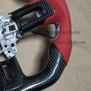 Hot New Product Carbon Fibre Perforated Leather Steering <b>Wheel</b> for Ford Mustang Car Steering <b>Wheel</b> - Product Image 5