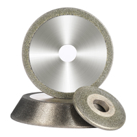 Meule diamantée électrolytique personnalisée meules à rainure abrasive en métal plates pour carbure FRP fibre de verre personnalisées