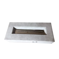 Table de café rectangulaire en métal MgO Peaktop 50000 BTU avec foyer au propane, 56 pouces, certifiée ETL/CE, garantie 1 an, pour jardin