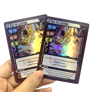 <span class=keywords><strong>Cartes</strong></span> à collectionner en papier métallique holographique 350 g/m² imprimées sur mesure, recyclables, avec feuille d'or, pour jeux de <span class=keywords><strong>cartes</strong></span>, avec emballage en boîte - Product Image 2