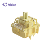 Akko V5 Interrupteur Jaune Crème 45 Pcs 50gf Interrupteur Linéaire 5-pin Usine Lubed