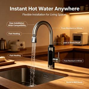 3500w 220v Instantaneous Electric Water Heater <strong>Hot</strong> Water Faucet <strong>Thot</strong> Water Heaters Fast Heating Household Kitchen Bathroom - Product Image 2