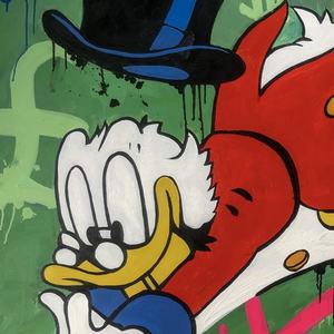 Scrooge Mcduck Cuadros Alec fossil Art Picture Cartoon Duck pittura murale galleria avvolgere illustrazione tela - Product Image 6