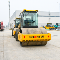 Rouleau compresseur vibrant à tambour unique SHANTUI de 10 tonnes avec moteur Weichai pour la construction routière