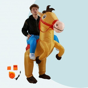 <strong>Riding</strong> Horse <strong>Inflatable</strong> <strong>Costume</strong> Halloween Show <strong>Costume</strong> Funny Animal Ride Walking Jazz Horse <strong>Inflatable</strong> <strong>Costume</strong> - Product Image 1