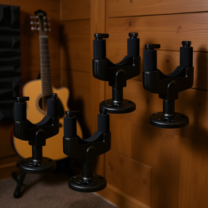 Support mural pour guitare Gh Abs, 4 pièces, base en métal, support réglable pour instruments de musique acoustiques - Product Image 2