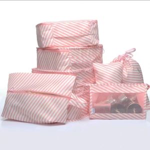 Wholesale Fashionable Polyester 8 Pcs Storage Bag Travel Organizer Set Durable Luggage Packing <b>Cubes</b> - Product Image 5
