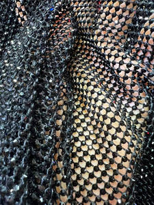 Yeni moda küçük kuşgözü Mirco Fishnet Net Rhinestones kristal Bikini Bodysuit için - Product Image 4