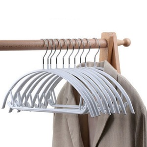 Minimalist Ultra-<b>thin</b> Anti-slip Plush Clothing Hanger Chrome Hook for <b>Wardrobe</b> Use Durable Single Tier Design Eco-Friendly - Product Image 6