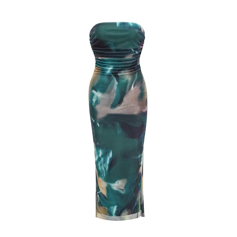 sachin and babi light blue dress Sexy Summer Dresses for Women Deep V Neck Crop Top + Long Skirt Side Slit  Two Piece Maxi Dress Skirt Set Cover Up, Navy Blue, Medium price in Saudi  Arabia main image 1
