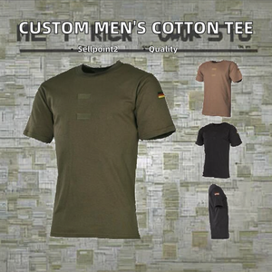 Camiseta Personalizable para Hombre con Cuello Redondo, Alta Calidad, 100% Algodón, Talla Grande, Estilo Casual, Tejido de Punto de 280G, Antiencogimiento - Product Image 2