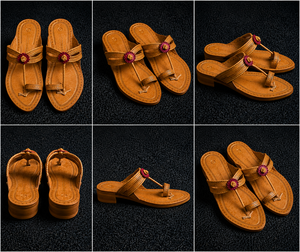 Sandalias planas trenzadas cosidas a mano para mujer, de cuero, sin cordones, con punta abierta, informales, de verano, para uso diario, OEM - Product Image 5