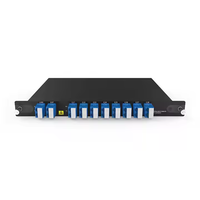 Module enfichable 8CH 100GHz DWDM MUX DEMUX LGX avec moniteur/extension/ports 1310nm LC/UPC double fibre 8 canaux Mux Demux Dwdm