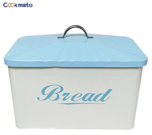 Carbon Steel Safty Countertop Space Saving Bread Bin Loaves <strong>Storage</strong> <strong>Tins</strong> and 3 Pieces <strong>Kitchen</strong> Canister Set Tight Fitting Lids - Product Image 5