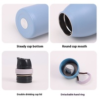 Termo Deportivo de Acero Inoxidable 304 de 24 oz con Logotipo Personalizado OM010, Botella de Agua Aislada al Vacío de Grado Alimenticio, Aislamiento Térmico de 6 a 12 Horas