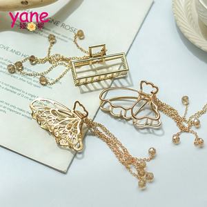 2021 جديد تصميم المعادن شرابة مخلب شعر أنيقة اللؤلؤ كليب المرأة - Product Image 3