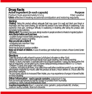 Cápsulas de Fibra Diarias de Alta Calidad, Apoyan la Función Saludable en Adultos, 160 Cápsulas Veganas, Suplemento de Fibra - Product Image 2