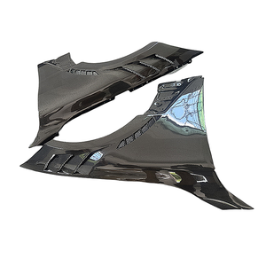 3K fibra de carbono estilo LANOUT <span class=keywords><strong>2022</strong></span> nuevo para <span class=keywords><strong>BMW</strong></span> 4 series G22 G26 425i <span class=keywords><strong>430</strong></span> i guardabarros de arco de rueda delantera - Product Image 1