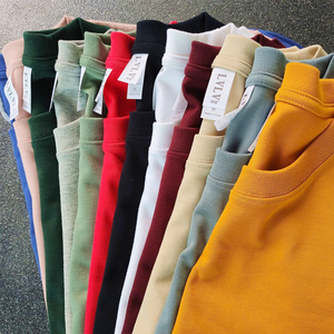 T-Shirt con <span class=keywords><strong>stampa</strong></span> personalizzata <span class=keywords><strong>azienda</strong></span> produttrice di T-Shirt cinese OEM ODM Multi colore cotone 100% 220GSM Casual bianco bianco semplice - Product Image 1