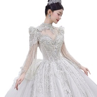 Nouvelle Collection 2025 – Robe de Mariée Haute Couture Moderne Style Cour Française Blanche avec Grande Traîne et Dentelle – Modèle de Luxe