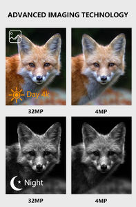 Caméra de jeu connectée Wi-Fi Vitesse de réponse 0.25s Caméra d'<span class=keywords><strong>observation</strong></span> d'<span class=keywords><strong>animaux</strong></span> étanche IP67 jusqu'à 512 Go de stockage 32MP 4K - Product Image 2