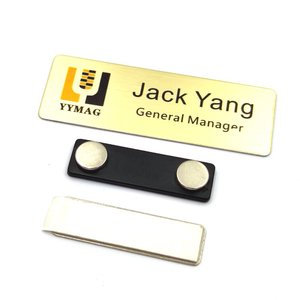 Magneti per Badge con Potente Magnete al Neodimio, Adesivo 3M sul Lato Anteriore, Porta Badge Magnetici - Product Image 1