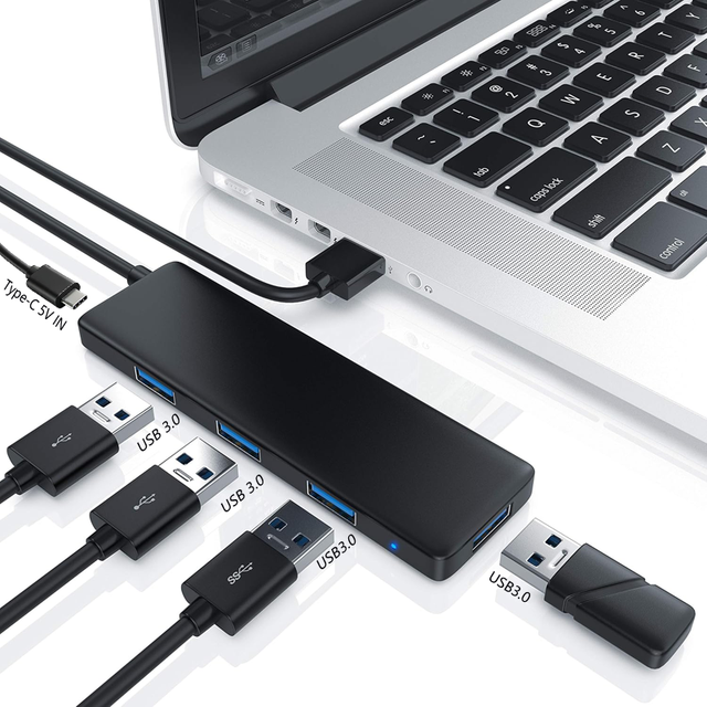 Portable USB HUB 4 Em 1 Multi-porta Tipo c Hub Usb3.0 Conversor Portable Usb 3.0 4 Port Hub