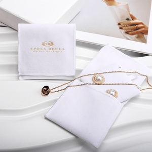 Recyclable Custom Logo Design High Quality Jewelry <b>Gift</b> Dust Pouch Packaging <b>Envelope</b> Any Size Microfiber Bag - Product Image 3