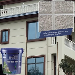 Peinture murale en <span class=keywords><strong>pierre</strong></span> de granit liquide-Peinture décorative imperméable à l'eau pour l'intérieur et l'extérieur. - Product Image 1