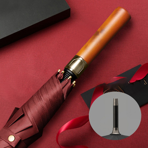 Promotion <span class=keywords><strong>Parapluie</strong></span> droit avec impression de logo personnalisé <span class=keywords><strong>Golf</strong></span> <span class=keywords><strong>Parapluie</strong></span> automatique <span class=keywords><strong>Homme</strong></span> d'affaires avec manche en bois - Product Image 4