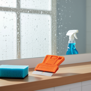 Mini grattoir Truper RASP-1 avec lame de 1-1/2 pouce pour le nettoyage du verre, poignée en plastique orange, outil de précision pour la salle de bain et la cuisine - Product Image 2