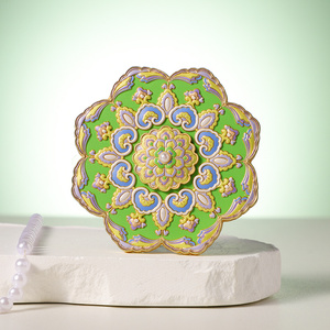 New Arrival Antique Trung Quốc Xử lý cứng men Pocket gương tùy chỉnh kim loại Craft Pocket gương cho sinh nhật dịp - Product Image 1