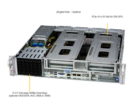 Sistem Server ARS-210ME-FNR-OTO-37 supermmicro 64 core dengan AltraQ64-22 Ampere dalam stok rak tipe AS asli
