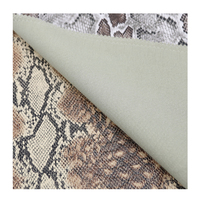 Piel de imitación de serpiente brillante Natural Artificial piel de pitón avanzada justa y encantadora para chaqueta/bolsos