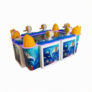BH Machine de jeu de pêche à monnayeur pour six joueurs, en plastique et métal, écran HD de 55 pouces, lumières clignotantes, 110/220V, garantie 1 an - Product Image 6