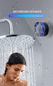 IPX6 Waterproof Outdoor <b>Speaker</b> With 1200mAh Rechargeable battery <b>Portable</b> Audio <b>Speaker</b> with RGB Light LED display FM Function - Product Image 6
