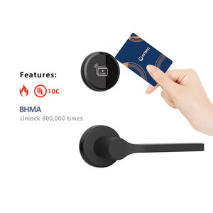 Serrure de porte d'hôtel Orbita haute sécurité antivol, système de verrouillage à carte magnétique et clé mobile en alliage d'aluminium ANSI pour Airbnb et hôtels - Product Image 1