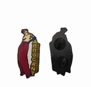 Venta caliente Aleación de zinc Esmalte duro Gritty Personal Custom Boy Badge Precio al por mayor de fábrica Negro Niquelado Moderno Tradicional - Product Image 4