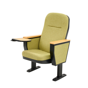 Silla de Auditorio Moderna GLGW para Cine, <span class=keywords><strong>Hotel</strong></span>, Teatro Público y Uso Escolar, con Reposabrazos de Tela y Tablero de Escritura - Product Image 5