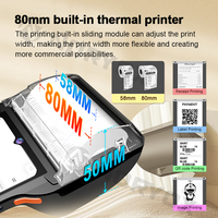 Terminal Punto de Venta Móvil Noryox NB55 NB65 con Impresora Térmica de 80 mm, Lector NFC, Android 14 GMS Todo en Uno de 6.5 Pulgadas