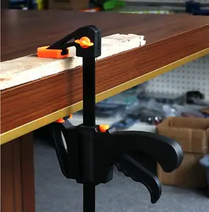 ENJOYWORKS Quick Release Clip Wood Clamp Nylon Heavy Duty Bar Clamp Both Internal and External for Carpenter Woodworking