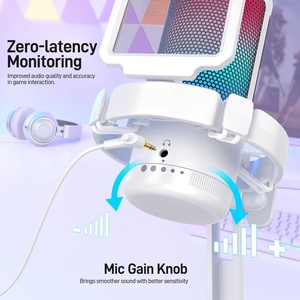 Professional Gamerwave Mic Live Streaming Condenser Desktop RGB Gaming USB Recording Studio <b>Microphone</b> - Product Image 3