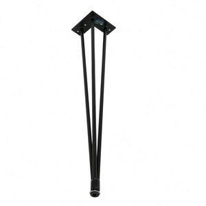 Black Iron Steel Hairpin <b>Legs</b> Modern Height <b>Adjustable</b> Furniture for Bedroom Living Room Restaurant Outdoor Hospital Coffee - Product Image 4